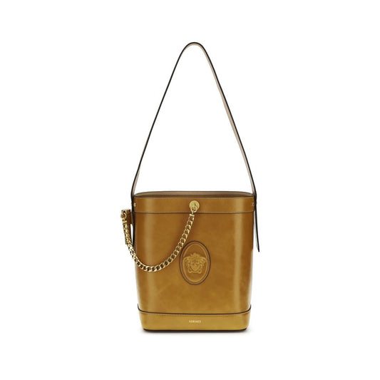 Sac à main Versace en cuir de veau marron Bos Taurus