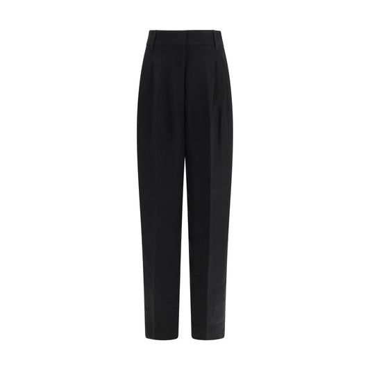 Pantaloni neri di lino Max Mara