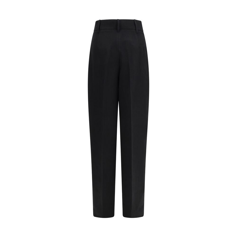 Max Mara Black Linen Pants