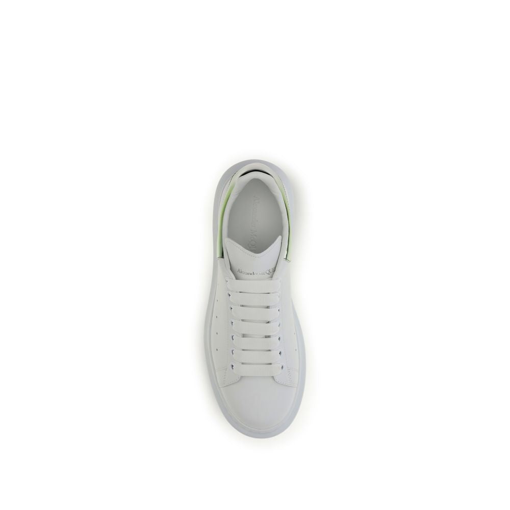 Baskets plateforme Alexander McQueen en cuir de veau blanc Bos Taurus