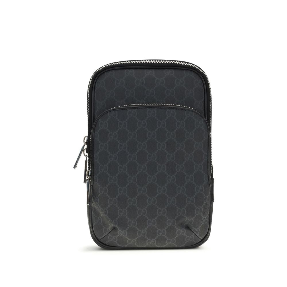 Sac bandoulière Gucci noir en polyuréthane