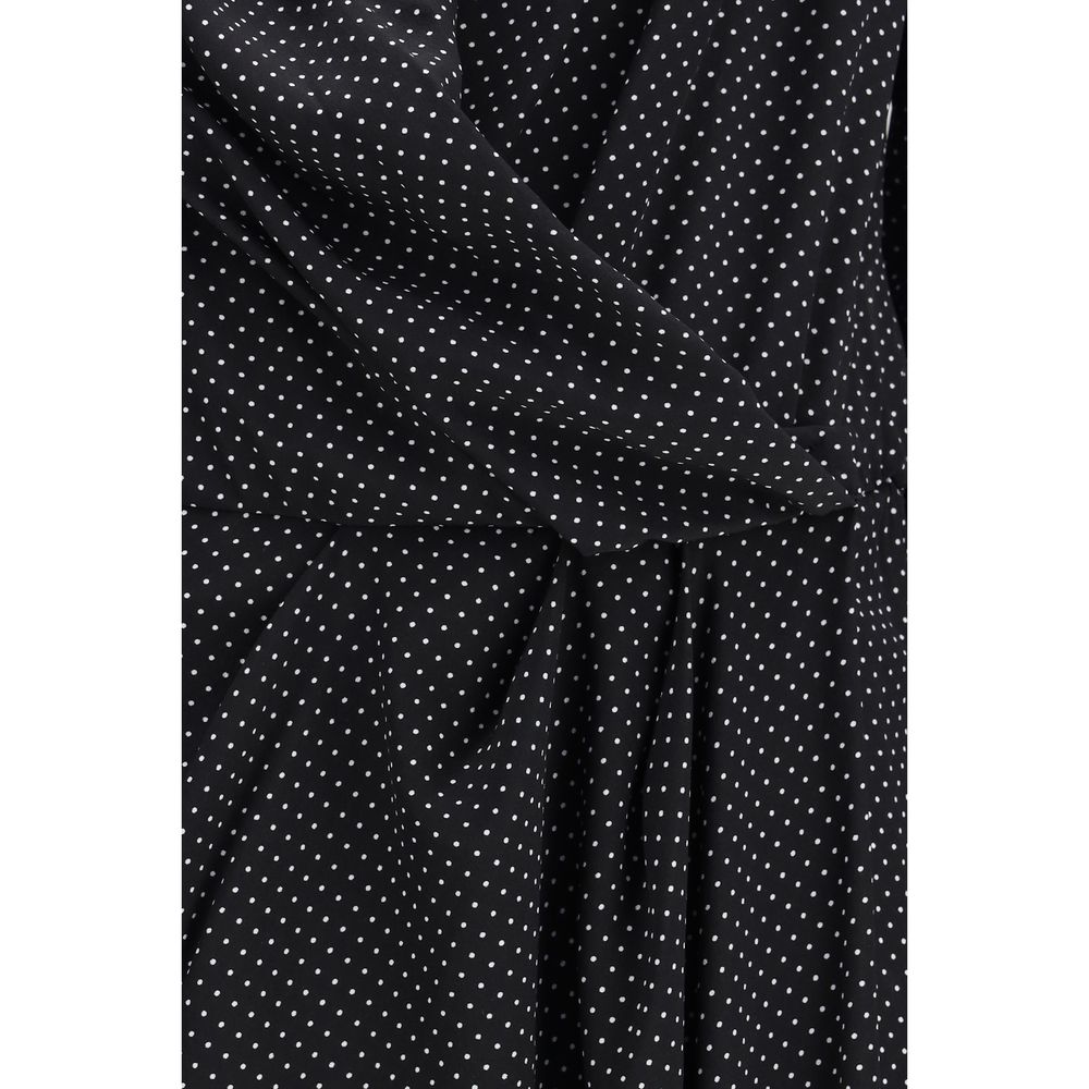Robe longue en soie noire SA SU PHI