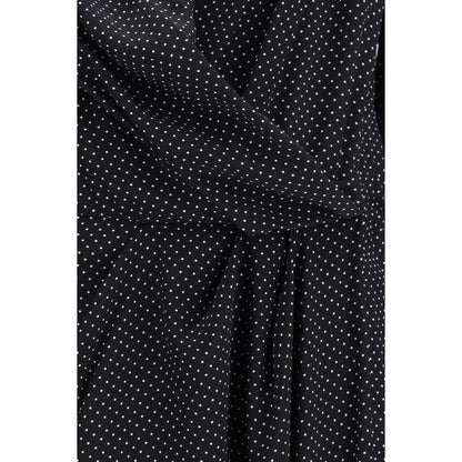 SA SU PHI Black Silk Long Dress