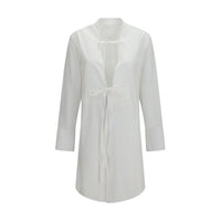 Maison Margiela Abito casual in cotone bianco