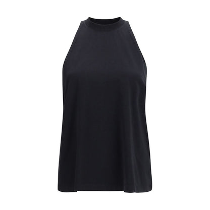 Darkpark Black Cotton Sleeveles T-Shirt