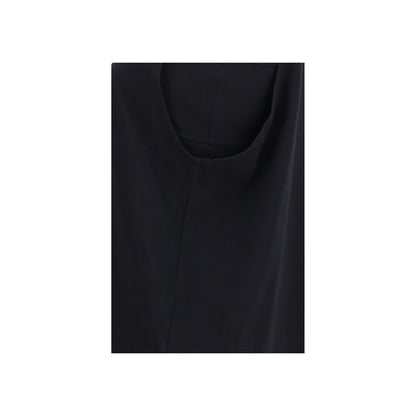 Darkpark Black Cotton Sleeveles T-Shirt
