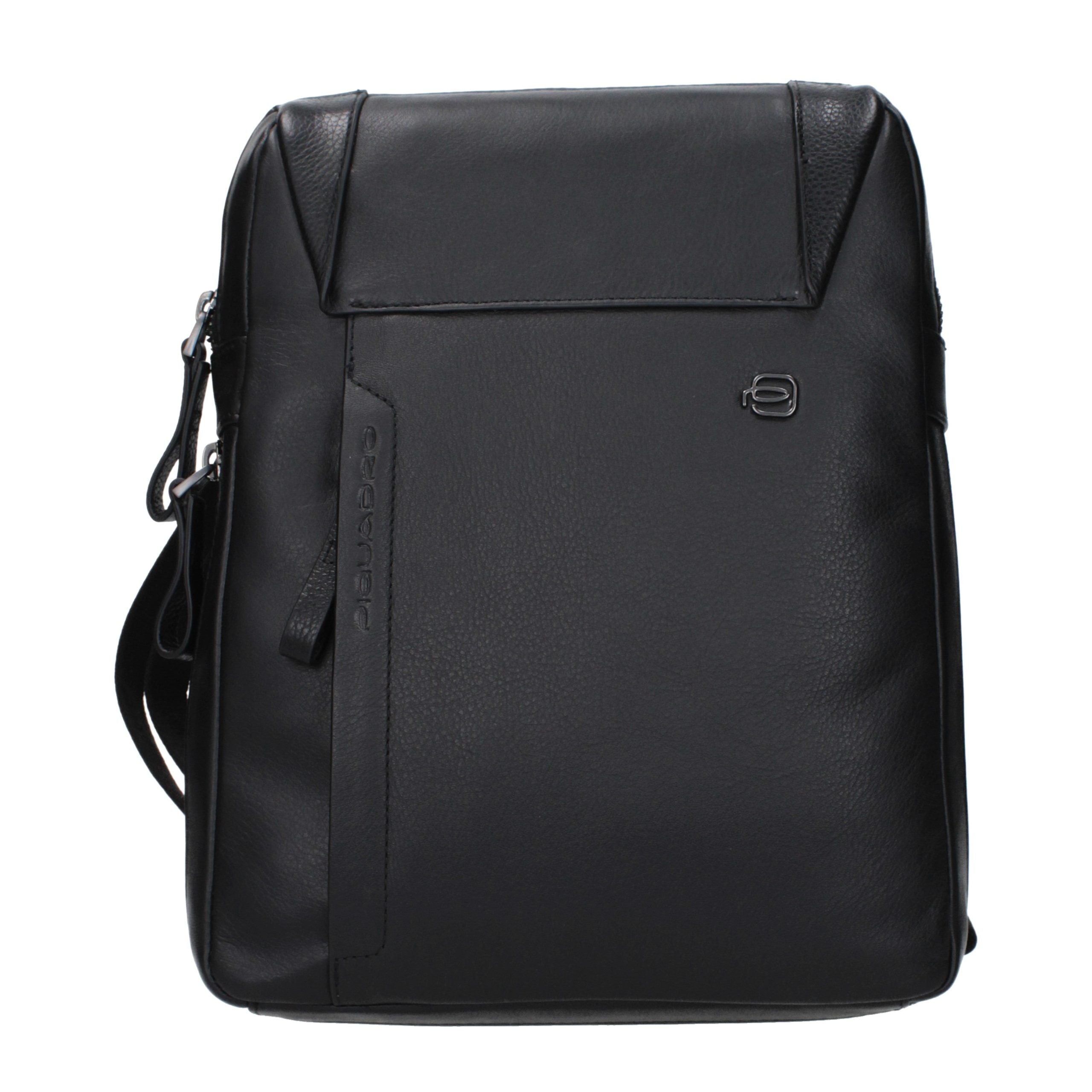Sac bandoulière Piquadro en cuir noir