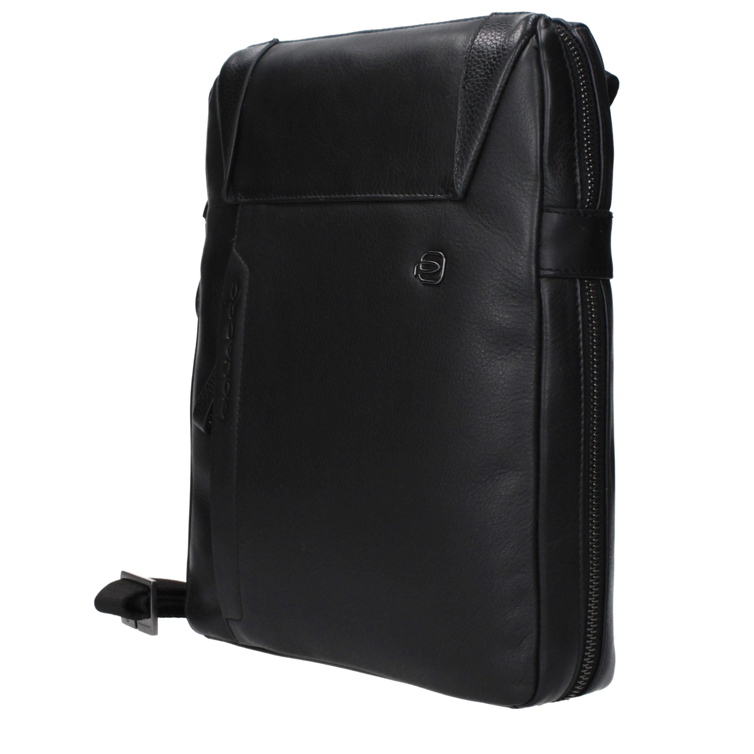 Sac bandoulière Piquadro en cuir noir