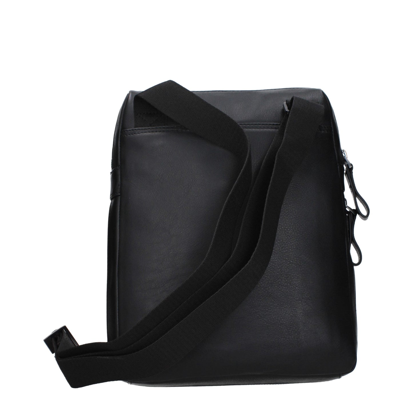 Piquadro Black Leather Crossbody Bag