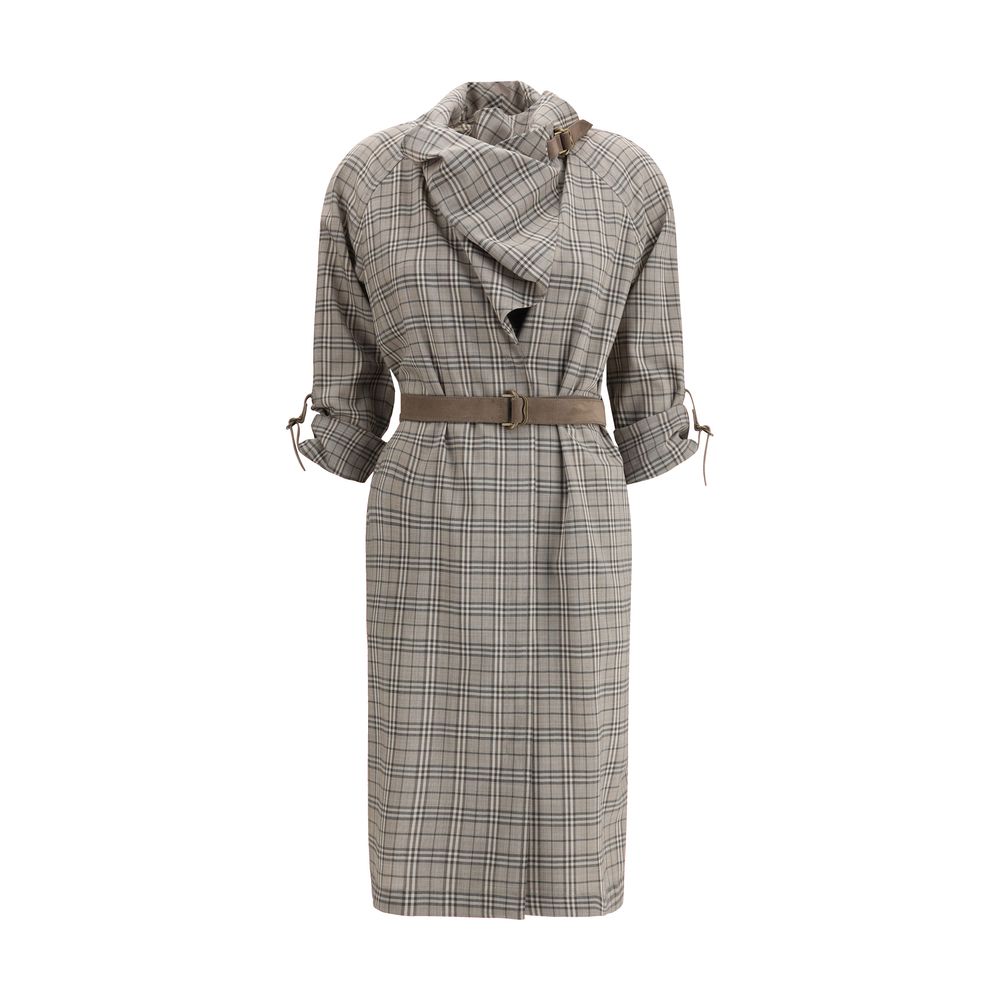 Vestito casual Burberry in lana grigia