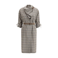 Vestito casual Burberry in lana grigia