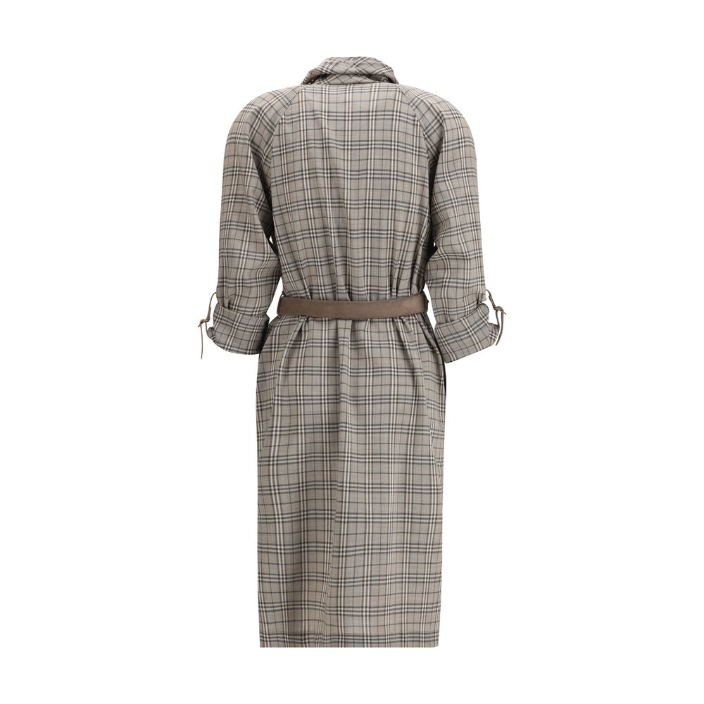 Vestito casual Burberry in lana grigia