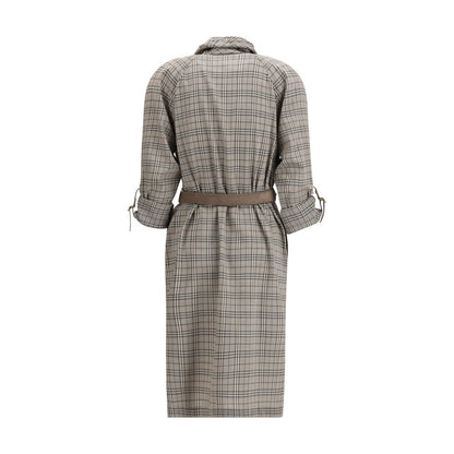 Vestito casual Burberry in lana grigia