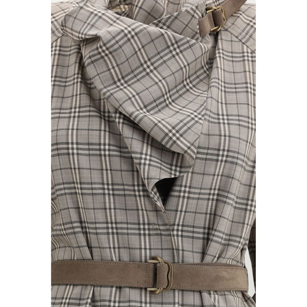 Vestito casual Burberry in lana grigia