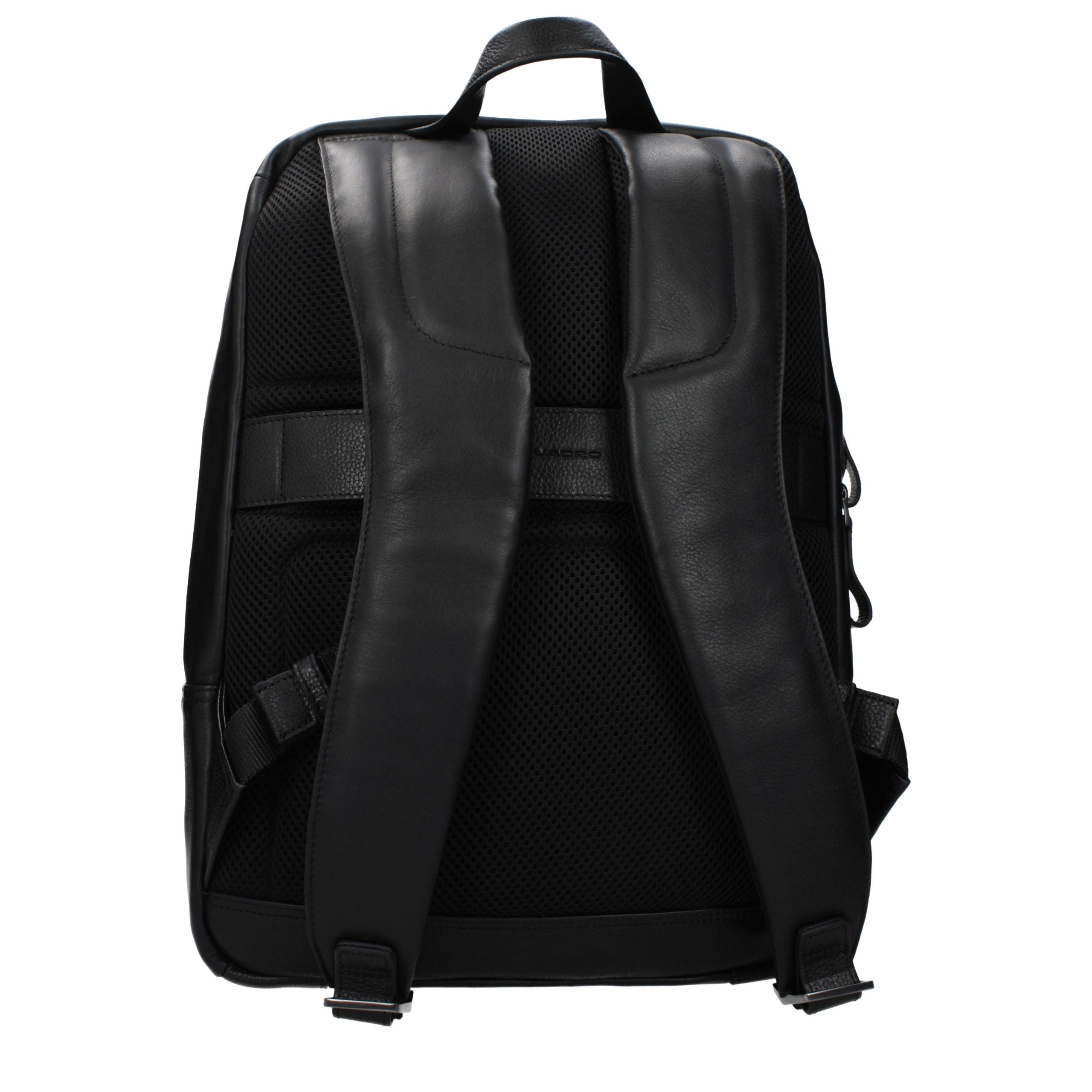 Sac à dos en cuir noir Piquadro