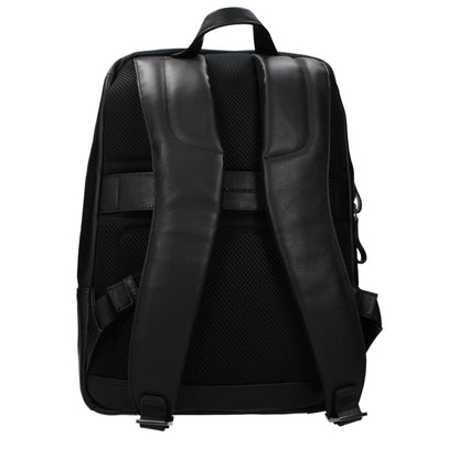 Zaino in pelle nera Piquadro