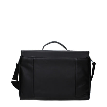 Borsa da lavoro e porta computer Piquadro in pelle nera