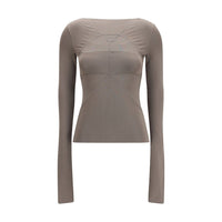 Rick Owens Gray Viscose Shirt