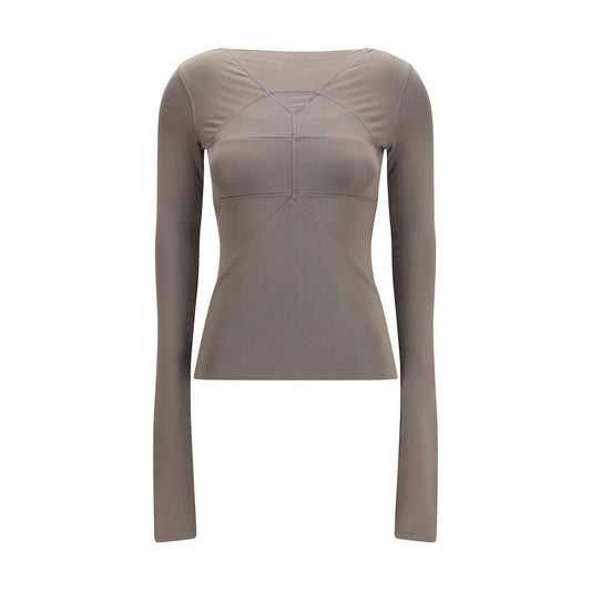 Camicia Rick Owens grigio viscosa