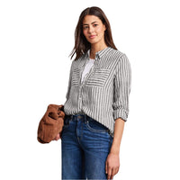 Street One Brown Linen Blouse