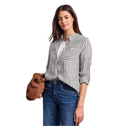 Street One Brown Linen Blouse