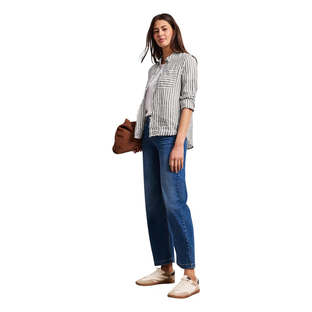 Street One Brown Linen Blouse