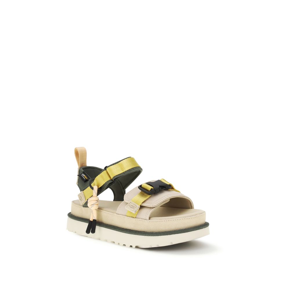 UGG Beige Rubber Flat Sandals
