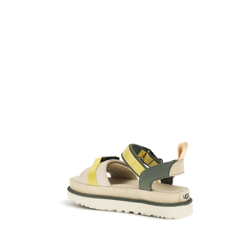 UGG Beige Rubber Flat Sandals