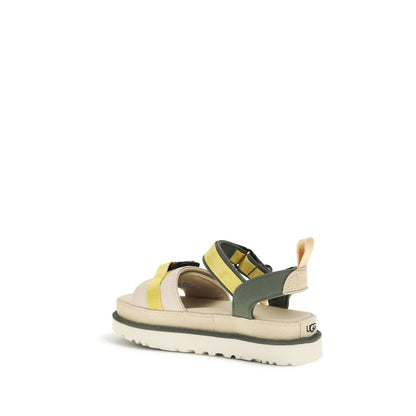 UGG Beige Rubber Flat Sandals