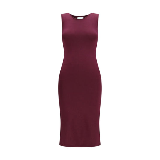SA SU PHI Robe longue en soie violette