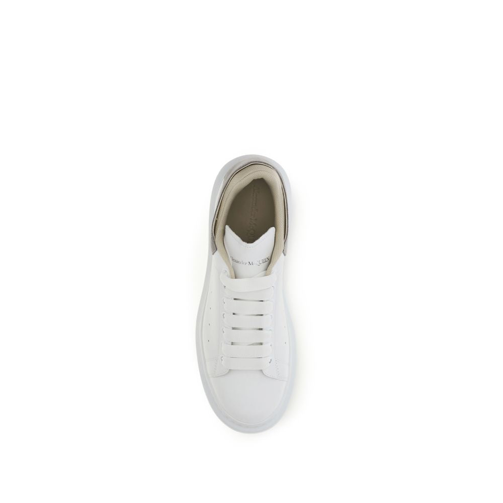 Baskets épaisses Alexander McQueen en cuir de veau blanc Bos Taurus