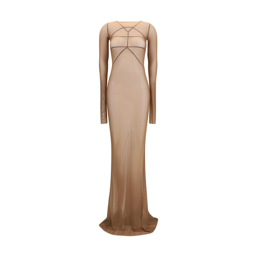 Vestito casual Rick Owens in poliammide marrone