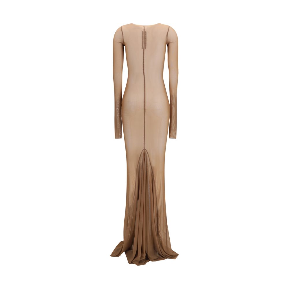 Vestito casual Rick Owens in poliammide marrone
