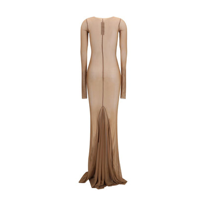 Robe décontractée Rick Owens en polyamide marron