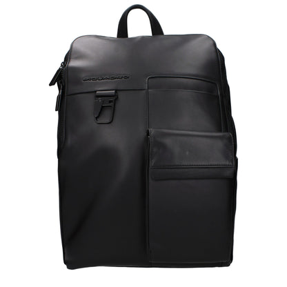 Zaino in pelle nera Piquadro