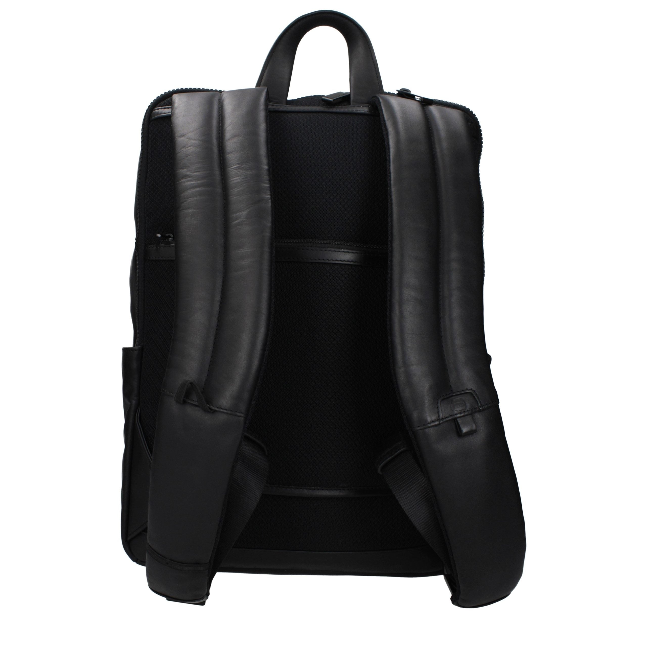 Sac à dos en cuir noir Piquadro