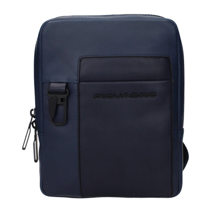 Sac bandoulière Piquadro en cuir bleu