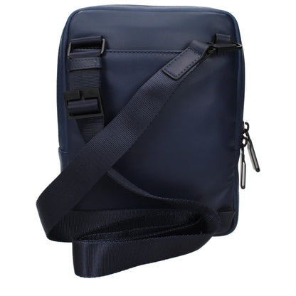 Sac bandoulière Piquadro en cuir bleu