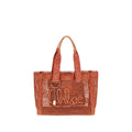 Chloé Schultertasche aus mehrfarbigem Raffiabast