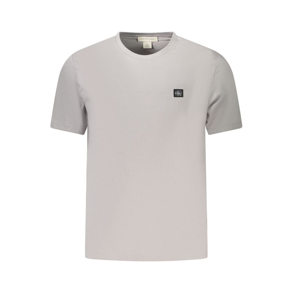 T-shirt Calvin Klein da uomo in cotone grigio
