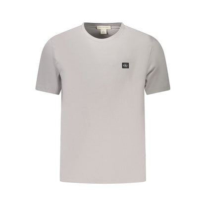 T-shirt Calvin Klein da uomo in cotone grigio