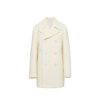 Prada White Wool Coat