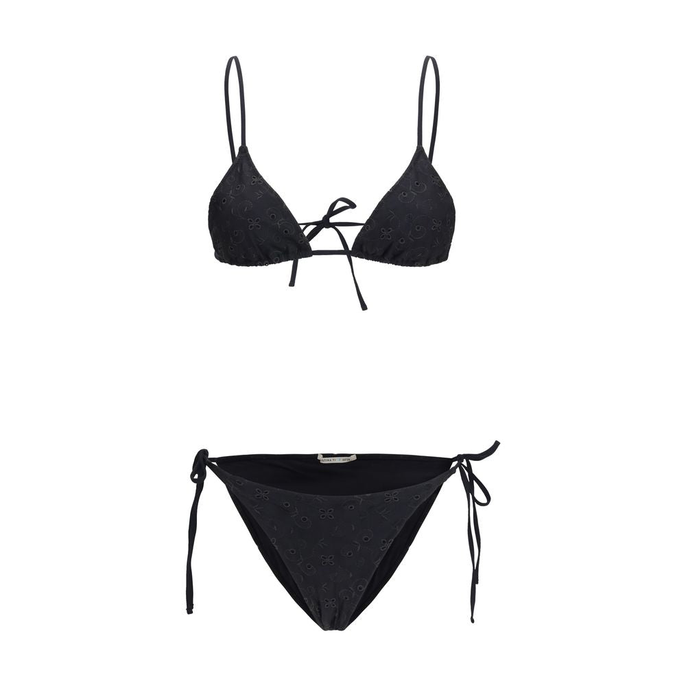Bikini en polyester noir Kristina Ti