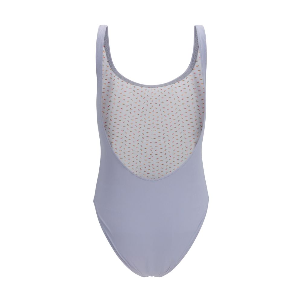 Maillot de bain une pièce en polyamide gris Kristina Ti