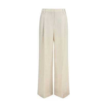 Brunello Cucinelli Beige Viscose Casual Pants