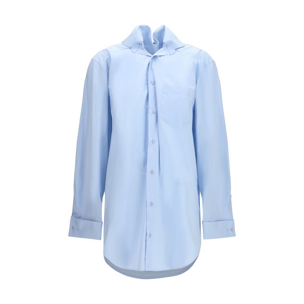 ALAINPAUL Blue Cotton Shirt