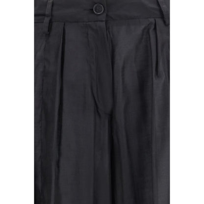 The Latest Black Polyester Casual Pants