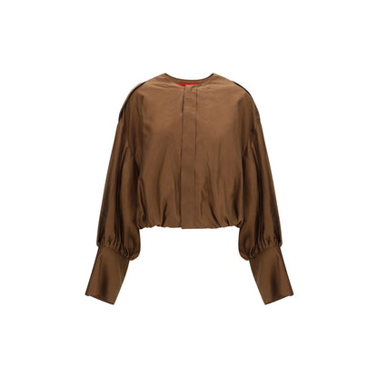 La dernière chemise en lycra marron