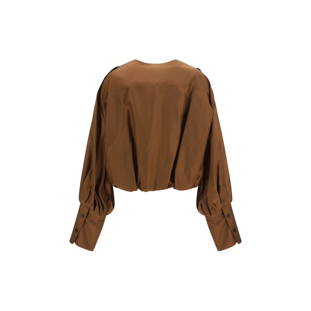 La dernière chemise en lycra marron