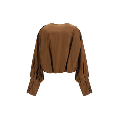 La dernière chemise en lycra marron